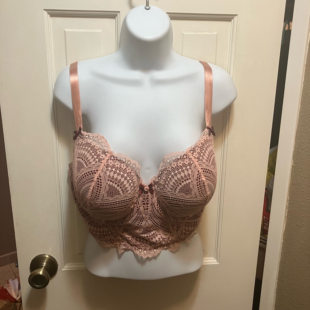Cacique Lace Underwire Bra in Blush 40dd